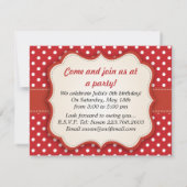 Aardbeienpartij Kaart (Achterkant)