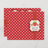 Aardbeienpartij Kaart (Voorkant / Achterkant)