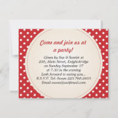 Aardbeienpartij Kaart (Achterkant)