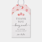 Aardbeienpartij Label | Aardbeien Cadeaulabel (Voorkant)