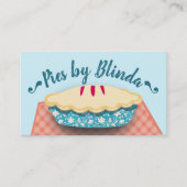 Aardbeienpasteitjes bakkerij visitekaartje (Voorkant)