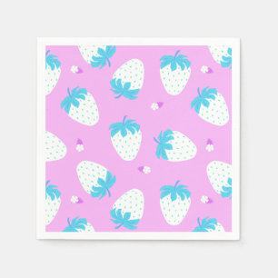 Aardbeienpastel roze servet