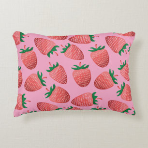 Aardbeienpastel: zoetheid accent kussen