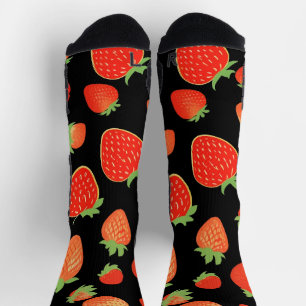 Aardbeienpatronen Sokken