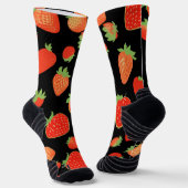 Aardbeienpatronen Sokken (Gebogen)