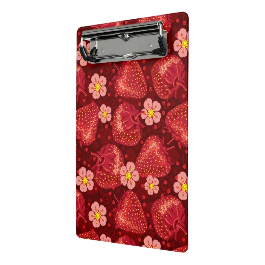 Aardbeienpatroon 2 2 mini klembord (Angled2)