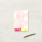 Aardbeienpatroon 2 post-it® notes (Op bureau)