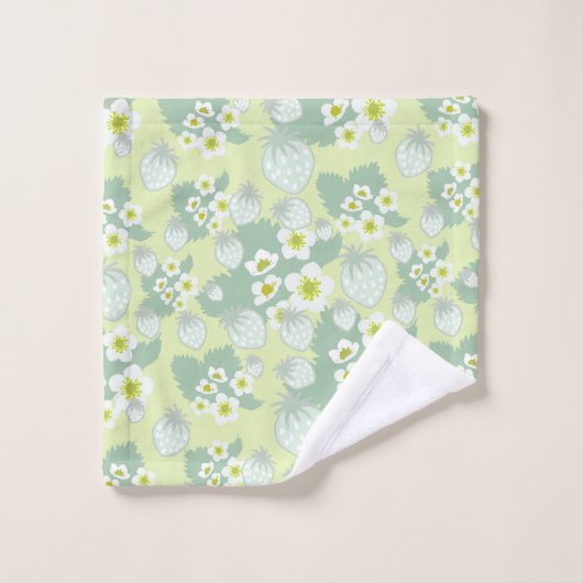 Aardbeienpatroon Bad Handdoek (Wasdoekje)