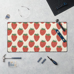 Aardbeienpatroon Bureaumat