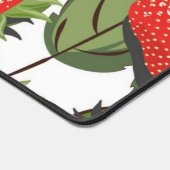 Aardbeienpatroon Bureaumat (Hoek)