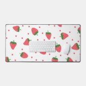 Aardbeienpatroon Bureaumat (Keyboard & Muis)