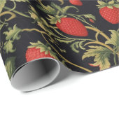 aardbeienpatroon cadeaupapier (Rol Hoek)