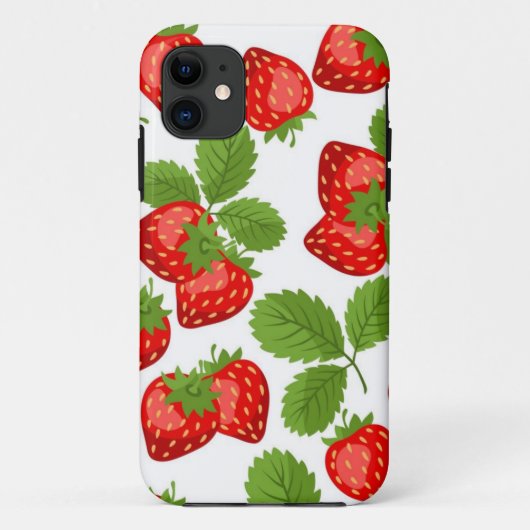 Aardbeienpatroon Case-Mate iPhone Case (Achterkant)