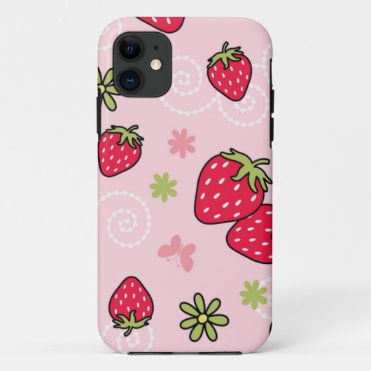 Aardbeienpatroon Case-Mate iPhone Case (Achterkant)