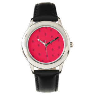 Aardbeienpatroon Horloge