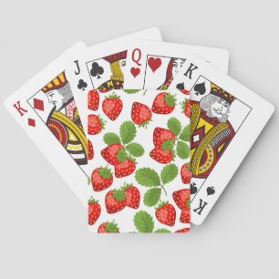 Aardbeienpatroon Pokerkaarten