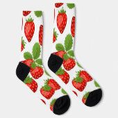 Aardbeienpatroon Sokken (Rechts)