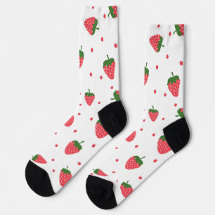 Aardbeienpatroon Sokken