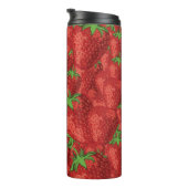 Aardbeienpatroon Thermosbeker (Geroteerd rechts)