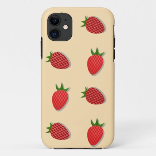 Aardbeienpatroon voor fruit zomer goede vibes Case-Mate iPhone case (Achterkant)