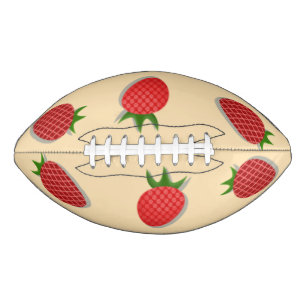 Aardbeienpatroon voor vruchtenzomertijd goede bes american football