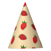 Aardbeienpatroon voor vruchtenzomertijd goede bes feesthoedjes (Voorkant)