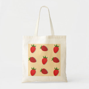 Aardbeienpatroon voor vruchtenzomertijd goede bes tote bag
