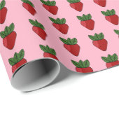 Aardbeienprint () cadeaupapier (Rol Hoek)