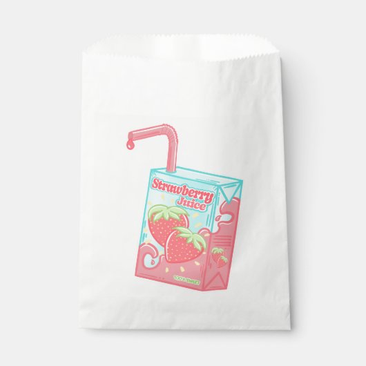 Aardbeiensapdoos Bedankzakje (Voorkant)