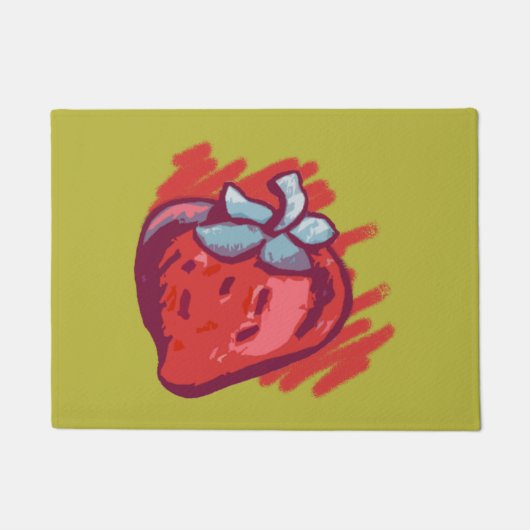 Aardbeienschenken Deurmat (Voorkant)