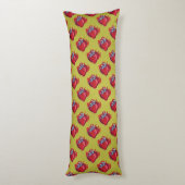 Aardbeienschenken Lichaamskussen (Achterkant (Verticaal))