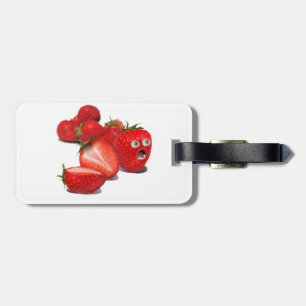 Aardbeienschok Bagagelabel