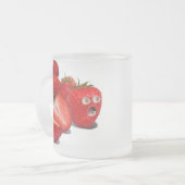 Aardbeienschok Matglas Koffiemok (Voorkant links)