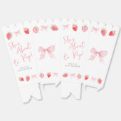 Aardbeienschuren gaan Pop Baby shower Popcorn Bedankdoosjes (Ongevouwen)