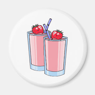 Aardbeiensmoothie Magneet
