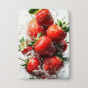 Aardbeiensplash Button