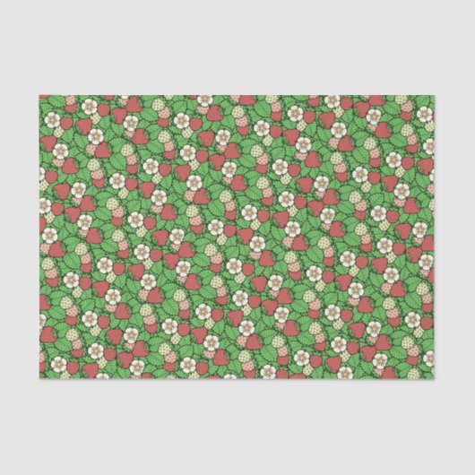 Aardbeienstaal Tissuepapier (Voorkant)