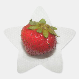 Aardbeiensticker Ster Sticker