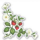 Aardbeienstickers Sticker (Voorkant)