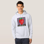 Aardbeienstrepen Hoodie (Voorkant volledig)