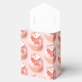 Aardbeientaart illustratie bedankdoosjes (Geopend)