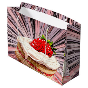 Aardbeientaart Nostalgie Groot Cadeauzakje