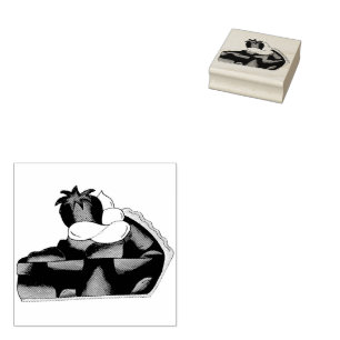 Aardbeientaart Slice Slagroom Bakkerij Dessert Rubberstempel