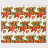 aardbeienteelt cadeaupapier (Vlak)