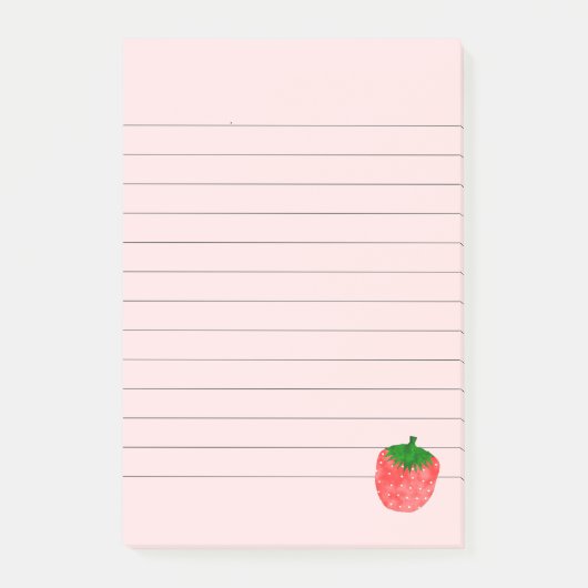 Aardbeientekening Post-it® Notes (Voorkant)
