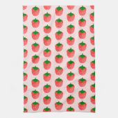 Aardbeientekening Theedoek (Verticaal)