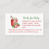 Aardbeienthema Baby Shower Bijlagekaarten Informatiekaartje (Voorkant)