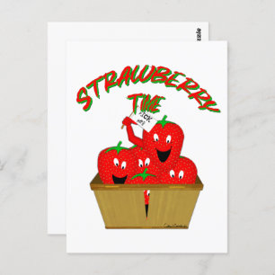 Aardbeientijd! Briefkaart