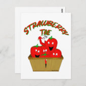 Aardbeientijd! Briefkaart (Voorkant / Achterkant)