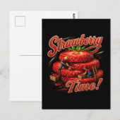 Aardbeientijd! Briefkaart (Voorkant / Achterkant)
